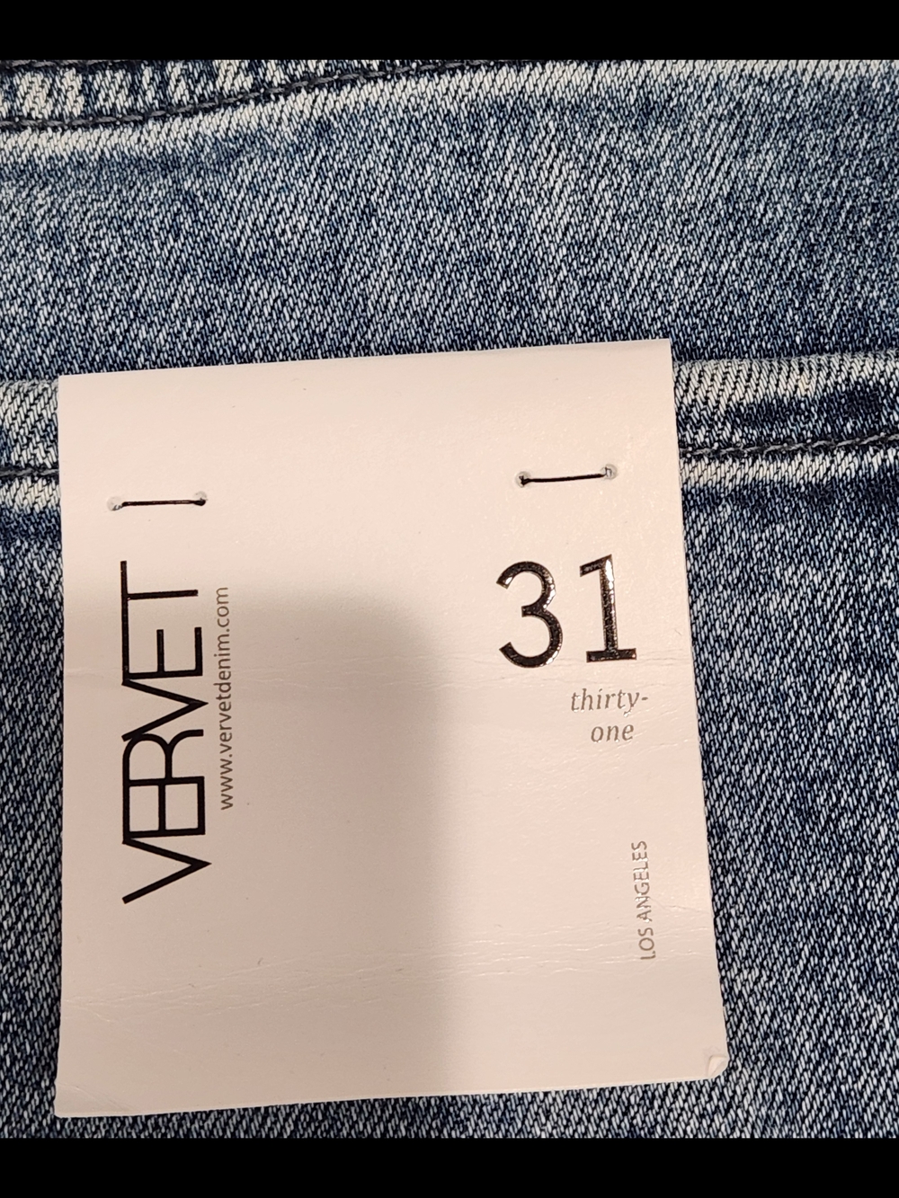 VERVET Leslie High-Rise Wide Leg Jeans - Light Blue Distressed - Picture 7 of 12